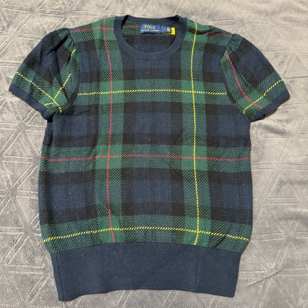 Polo Ralph Lauren plaid knit shirt